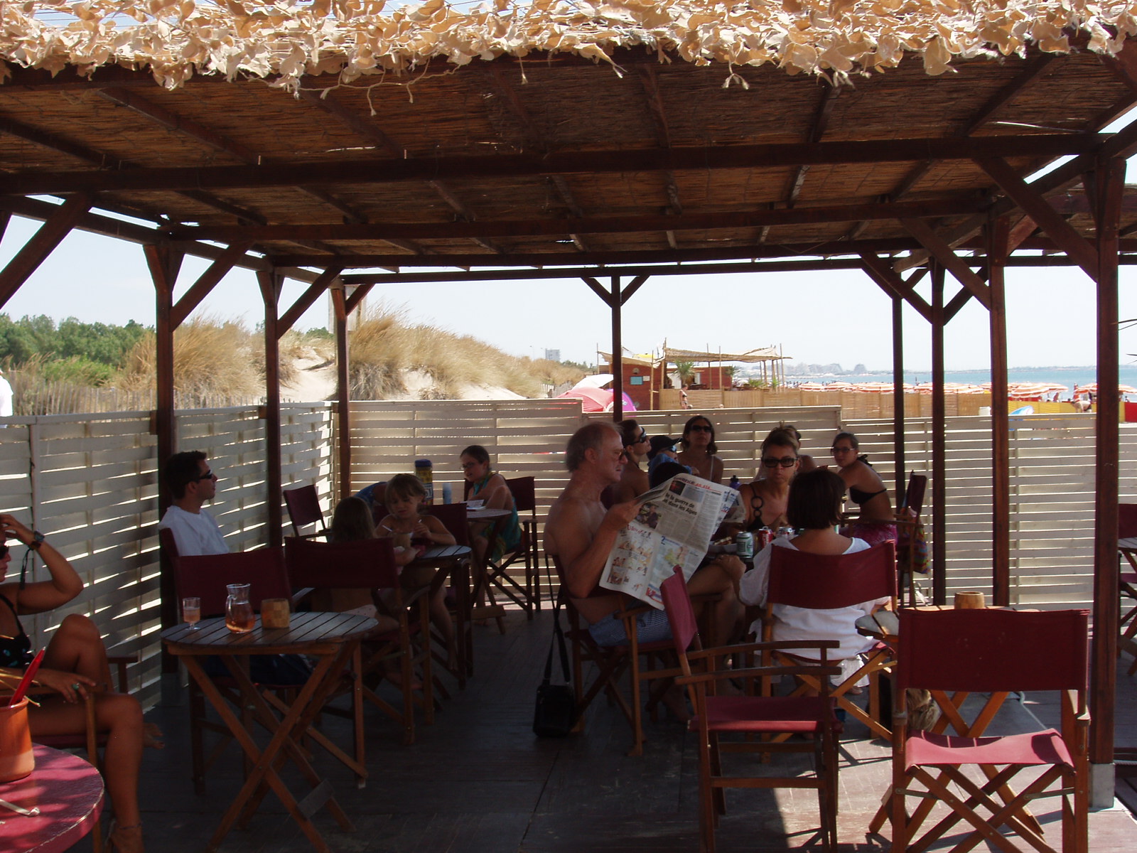 la terrasse ombragée !
